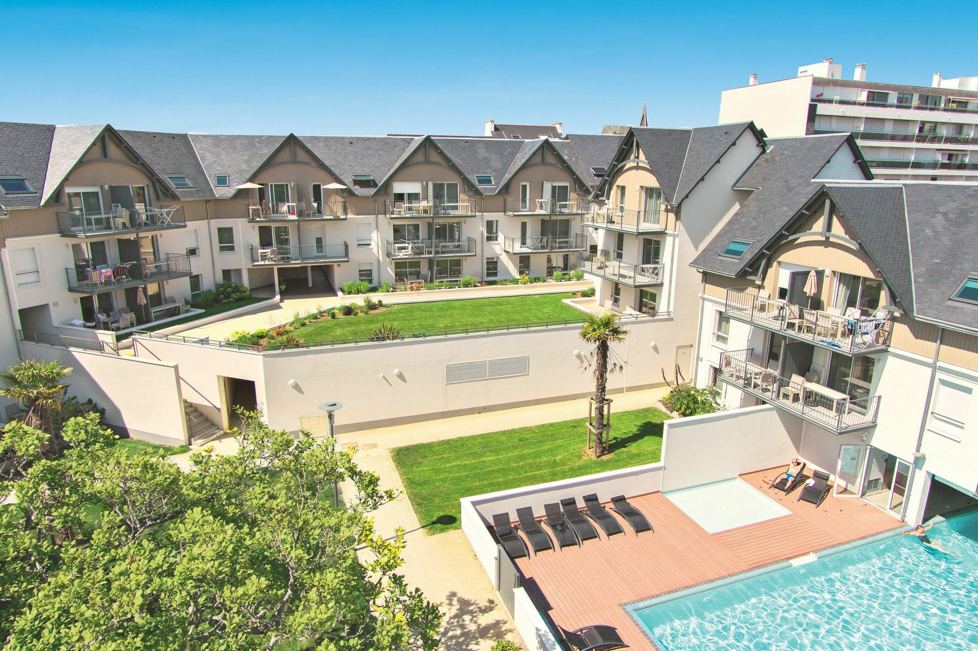 Résidence Vacances Bleues Les Jardins d'Arvor Bénodet Esterno foto